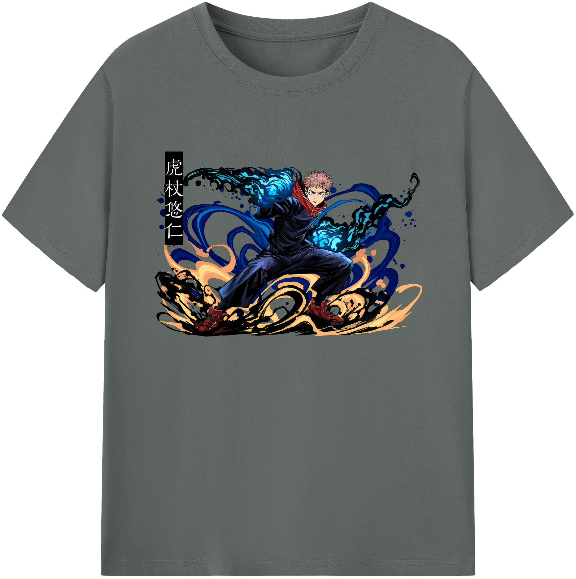 （画像用） 呪術廻戦 Jujutsu Kaisen 綿100％ メンズ半袖Tシャツ｜肌触りやわらか＆通気性